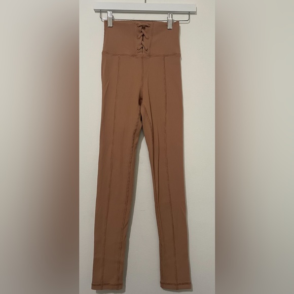 No name high rise tan leggings - Picture 1 of 5